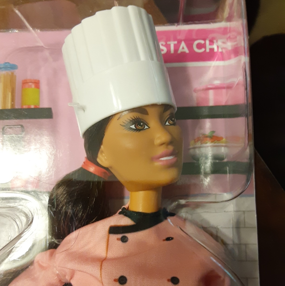 Barbie You Can Be Anything Pasta Chef Fashion Doll New